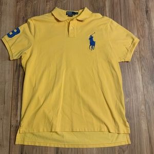 Polo Ralph Lauren XXL yellow horse logo